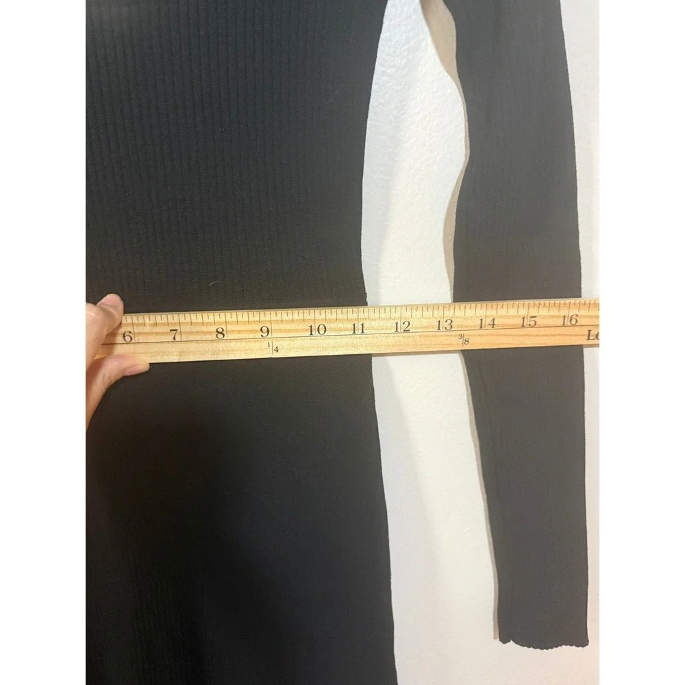 Moon River Sweater Bodycon Maxi Dress S‎ Black Holiday Shimmer Evening Chic